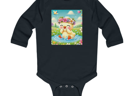 Springtime Splash Duckling Infant Long Sleeve Bodysuit