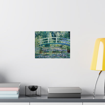 Water Lilies and Japanese Bridge by Claude Monet Matte Horizontal Posters