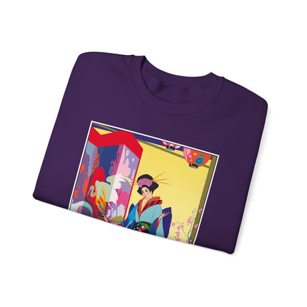 A Timeless Journey by Umberto Brunelleschi Heavy Blend™ Crewneck Sweatshirt