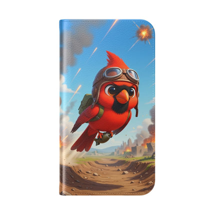 🐦✈️ The Cardinal Dive Bomber Flip Case – Bold Flight & Fearless Adventure