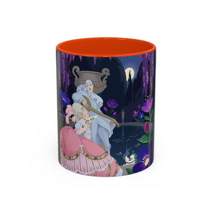 The Moonlit Garden Serenade Colorful Mugs – Art Deco Musical Elegance