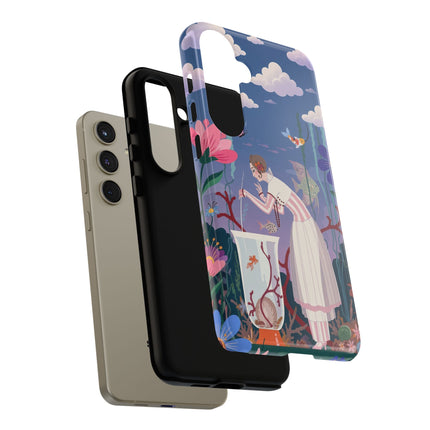 🐠🌸 The Enchanted Aquarium Garden Phone Case – Art Deco Underwater Fantasy