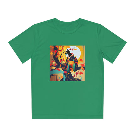 Black Cat in Kimono Youth Competitor Tee