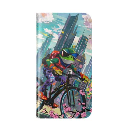 🐸🚵 Cyberpunk Frog Flip Case – High-Tech Adventure & Neon Velocity