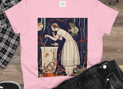 L'Etourdissant Petit Poisson (The Dazzling Little Fish) by George Barbier Women's Midweight Cotton Tee