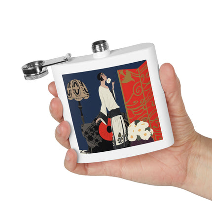 Art Deco Flapper Flask – Elegant Sip & Timeless Style