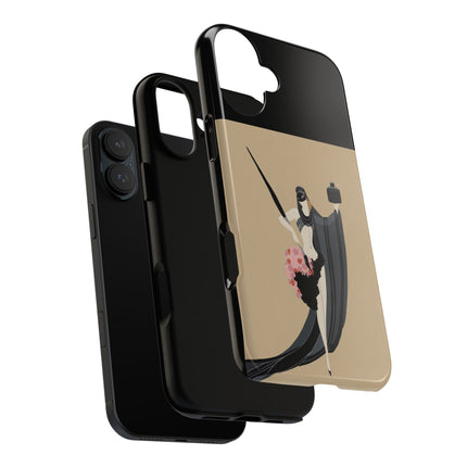 Dancer with Ink & Blossoms Phone Case – Elegant Grace & Artistic Poise