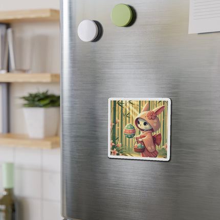 Geisha Kitten’s Easter Die-Cut Magnets (5 Sizes)