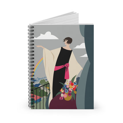 Rainbow Reverie Spiral Notebook – Elegant Renewal & Serene Beauty