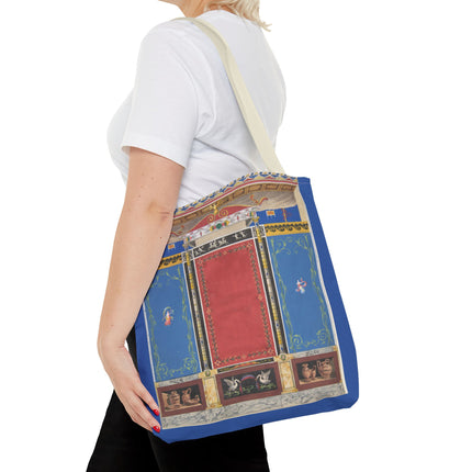 Trompe L’Oeil Designer Tote Bag – Columns, Swans and Vases (AOP)