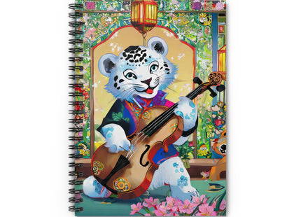 Melodies of the Snow Lion Cub Spiral Notebook - Ruled Line