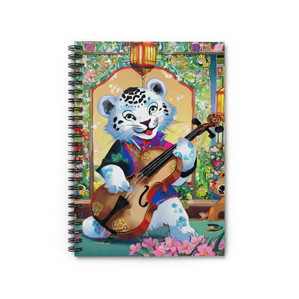 Melodies of the Snow Lion Cub Spiral Notebook - Ruled Line