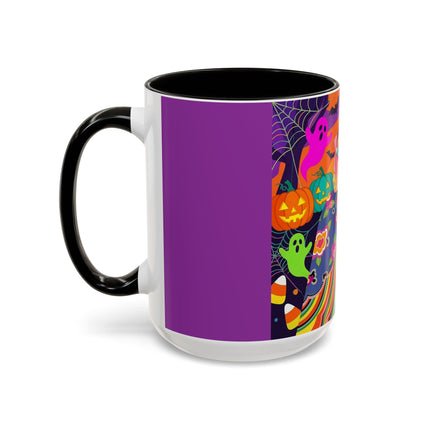 🌈👻 The Rainbow Ghost Masquerade Colorful Mug – Colorful Halloween Charm