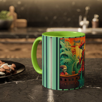 Skeleton Crew of the Misty Seas Colorful Mugs (11oz, 15oz)