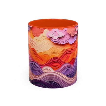 Dramatic Sunset Sky Colorful Mugs (11oz, 15oz)