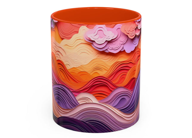 Dramatic Sunset Sky Colorful Mugs (11oz, 15oz)