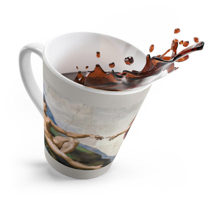 The Creation of Adam by Michelangelo Buonarroti Latte Mug