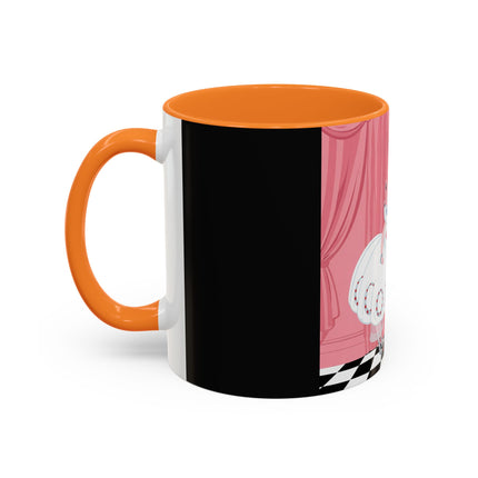 The Ladies Behind The Velvet Curtain Colorful Mugs – Art Deco Theatrical Elegance