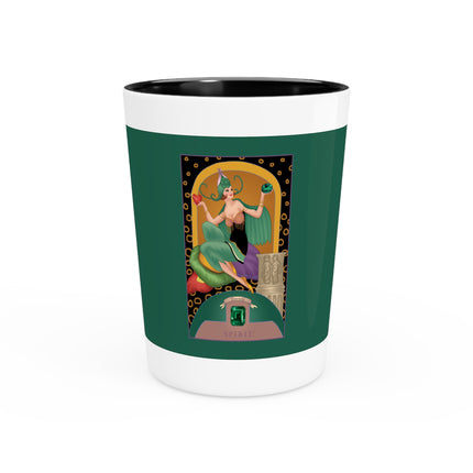 May & Emerald (from the Gem Series) by Sofia Chiostri Ceramic Shot Glass