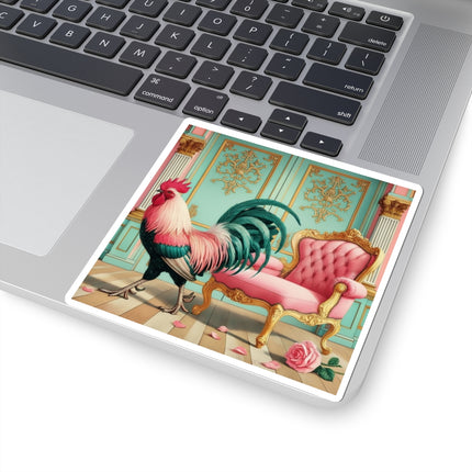 The Salon Rooster Kiss-Cut Stickers (4 Sizes)
