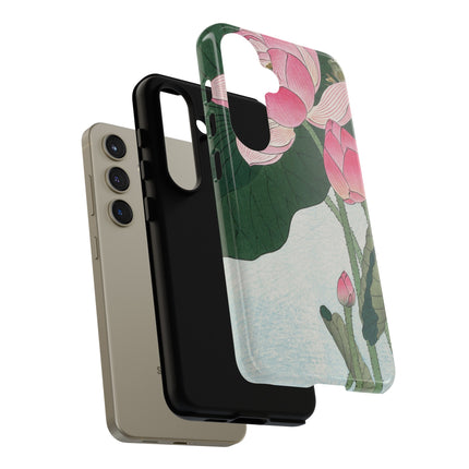 Blooming Lotus Flowers by Ohara Koson Phone Cases