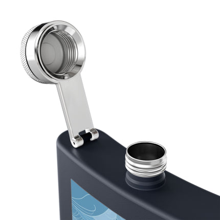 Siren of the Waves Stainless Steel Flask – Dramatic Sea Power & Bold Elegance