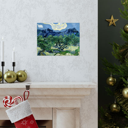 Olive Trees by Vincent Van Gogh Matte Horizontal Posters