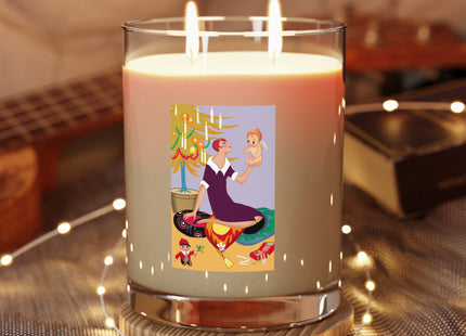 Art Deco Christmas Scented Candle - Full Glass, 11oz
