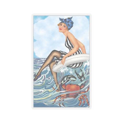 Playful Waves and Fashion Follies Kiss-Cut Stickers (4 Sizes)