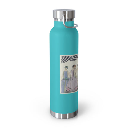 Visez au coeur, belles dames! by George Barbier Copper Vacuum Insulated Bottle, 22oz