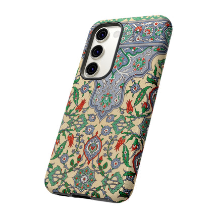 Arabic Art Pattern, Plate by Emile Prisse d’Avennes Phone Cases