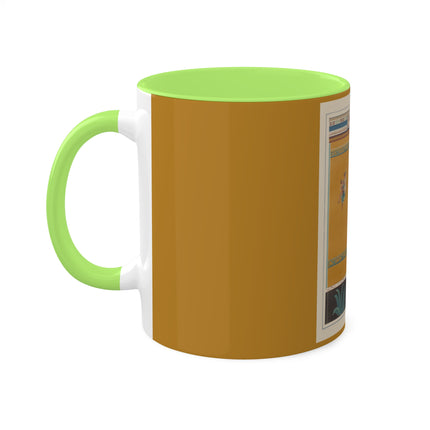Pompeii Walls Pl.20 by Victor Steeger Colorful Mugs, 11oz
