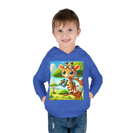 Giraffe Lookout Toddler Pullover Fleece Hoodie