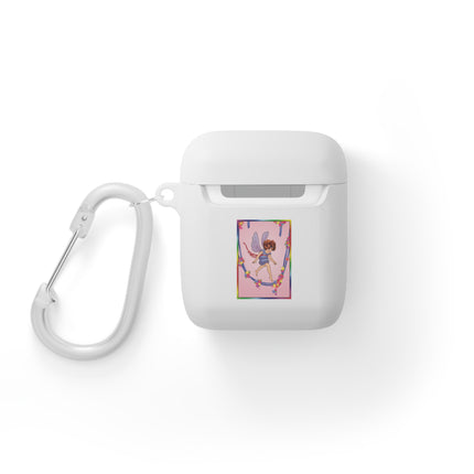 A Playful Fairy Jumps Rope AirPods Case