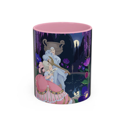 The Moonlit Garden Serenade Colorful Mugs – Art Deco Musical Elegance
