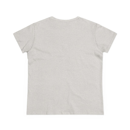 Elegant Winter Woman in Sleigh Women's Midweight Cotton Tee