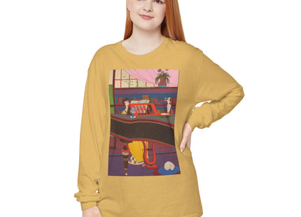 La Musique by Charles Martin Garment-dyed Long Sleeve T-Shirt