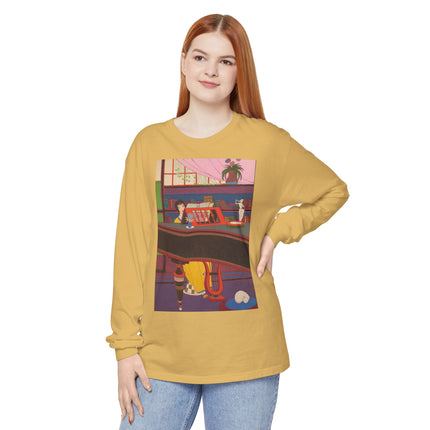 La Musique by Charles Martin Garment-dyed Long Sleeve T-Shirt