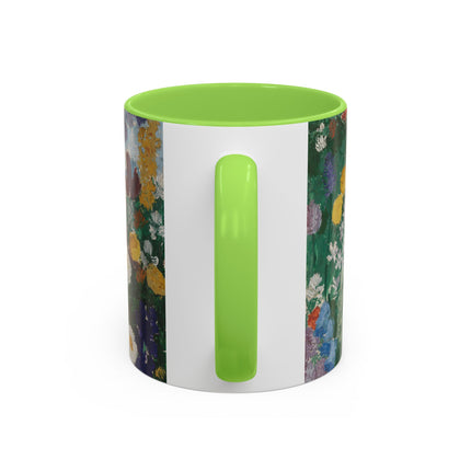 Flowers on the Mountain by August Babberger Colorful Mugs (11oz, 15oz)