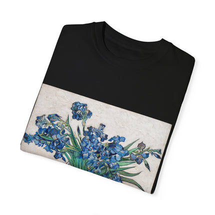 Irises by Vincent Van Gogh Unisex Garment-Dyed T-shirt