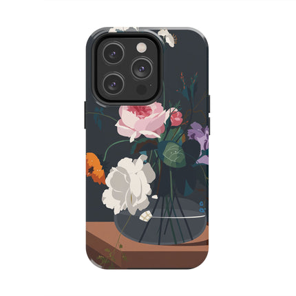 🌹🖤 The Midnight Rose Garden Phone Case – Art Deco Floral Elegance