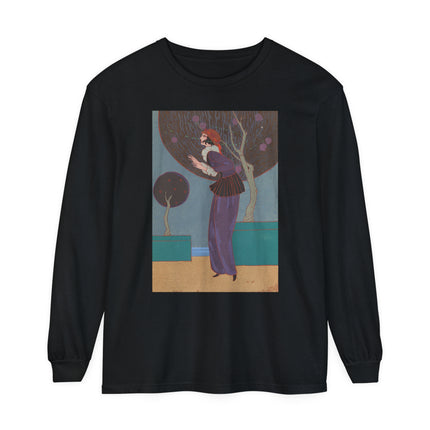 Les Lucioles by Charles Martin Garment-dyed Long Sleeve T-Shirt