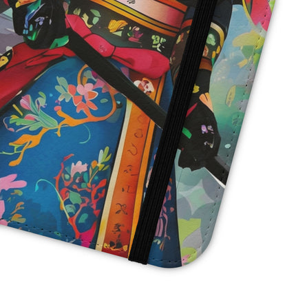 🦉⚔️ Cyberpunk Samurai Owl Flip Case – Neon Wisdom & Warrior Honor