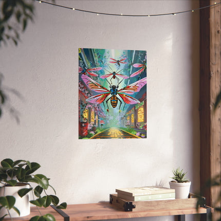 Neon Swarm Fine Art Posters
