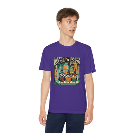 Night of the Trick-or-Treating Owlets Youth Competitor Tee