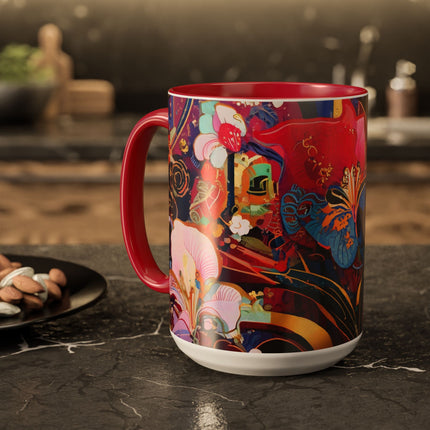 Ethereal Irises Colorful Mugs (11oz, 15oz)