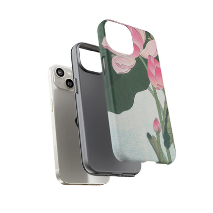 Blooming Lotus Flowers by Ohara Koson Phone Cases
