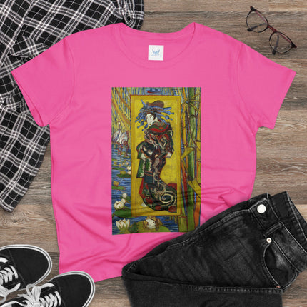 Courtesan (after Eisen) by Vincent van Gogh Women's Midweight Cotton Tee