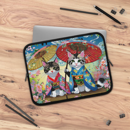 Kimono Kitties Laptop Sleeve