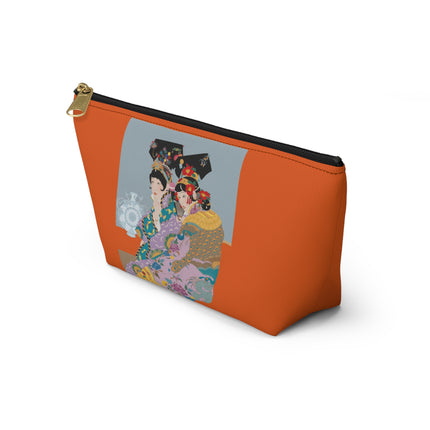 Two Geishas in Peacock Kimonos Cosmetic Bag – Timeless Elegance & Sisterly Grace